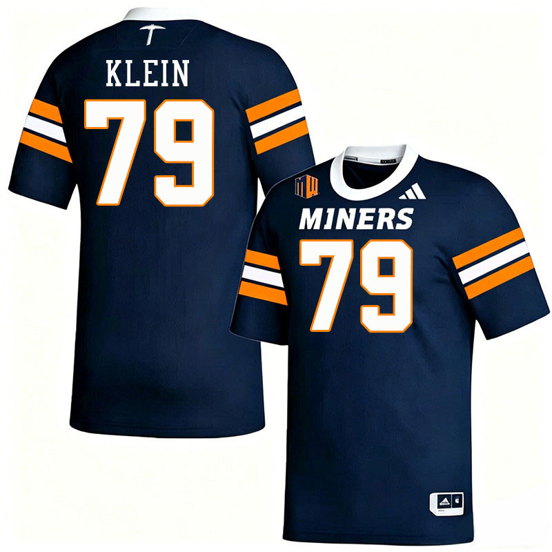 UTEP Miners #79 Elijah Klein College Football Jerseys,Uniforms-Navy